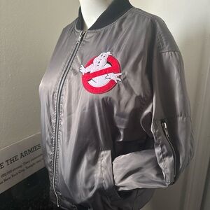 Ghostbusters Gray Bomber Jacket